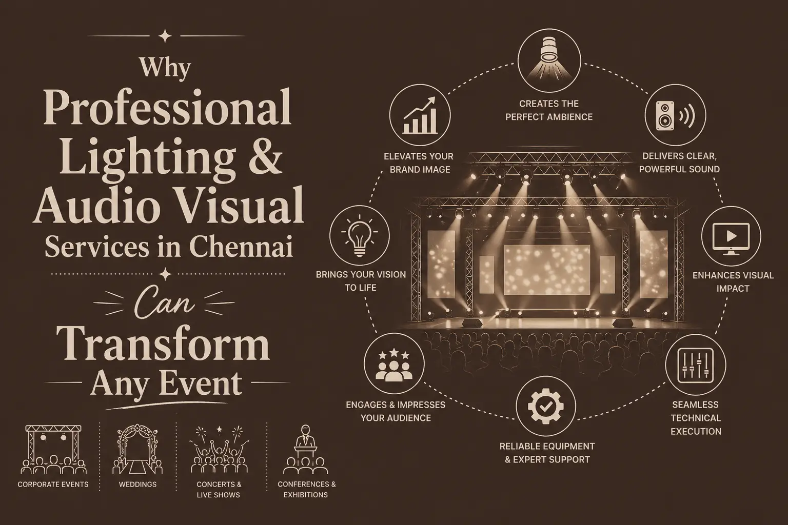 Lighting and Audio Visual services in Chennai